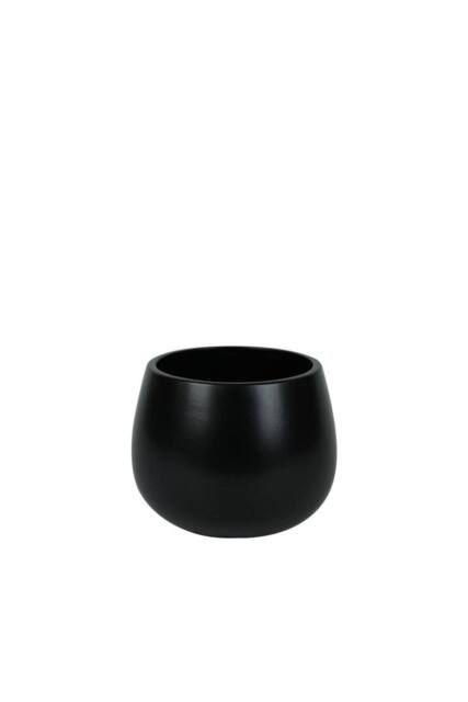 KDMD Matt Black Ceramic Pot Dia13 x H12cm 2 Pack - image 1