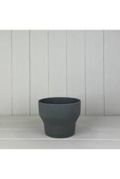 KDMD Earthy Anthracite Bamboo Minimalist Pot in Grey - thumbnail 2