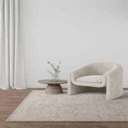 The Rug Shop UK Natural Border Traditional Abstract Polyester Cotton Backing Area Rug - Size: 200 cm x 300 cm - thumbnail 1