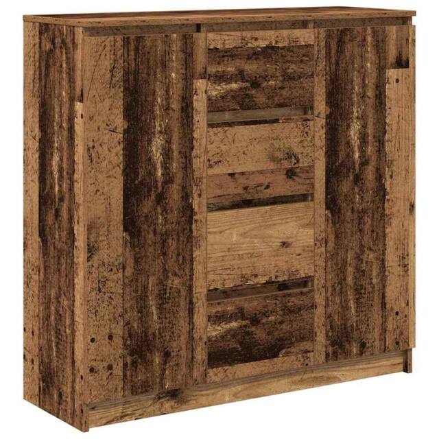 Berkfield Home Sideboard with Drawers Old Wood 100.5x35x98.5 cm Engineered Wood in Brown - image 1