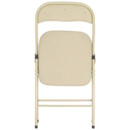 FORGEVIO Fabric Padded Metal Folding Chairs - Beige - Pack of 4 - thumbnail 4