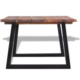 Berkfield Home Coffee Table Solid Acacia Wood 110x60x40 cm in Brown - Size: 110 x 60 x 40 cm - thumbnail 4
