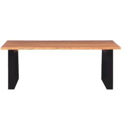 Berkfield Home Coffee Table Solid Acacia Wood 110x60x40 cm in Brown - Size: 110 x 60 x 40 cm - thumbnail 3