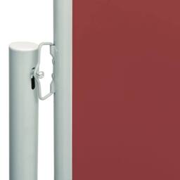 Berkfield Home Patio Retractable Side Awning 180x600 cm Red - thumbnail 3