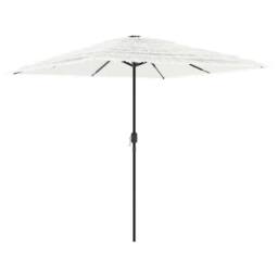 Berkfield Home Garden Parasol with Steel Pole White 248x248x248 cm - Size: 248 x 248 x 248 cm - thumbnail 1
