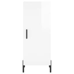 Berkfield Home Sideboard High Gloss White 34.5x34x90 cm Engineered Wood - thumbnail 6