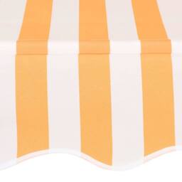 Berkfield Home Manual Retractable Awning 400 cm Orange & White Stripes - thumbnail 4