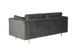 Furniture Maxi Avery Velvet 2 Seater Sofa with 2 Scatter Cushions in Grey - thumbnail 4