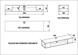 Decorotika Peti Floating TV Stand TV Unit in White - thumbnail 6