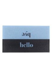Artsy Mats Blue Hello Bye Doormat (70 x 40cm) - Size: 40 cm x 70 cm - thumbnail 2