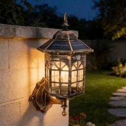 EONLION Solar Powered Warm White Wall Sconce Outdoor in Bronze - Size: 100 cm - thumbnail 1