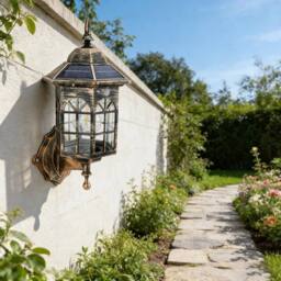 EONLION Solar Powered Warm White Wall Sconce Outdoor in Bronze - Size: 100 cm - thumbnail 5