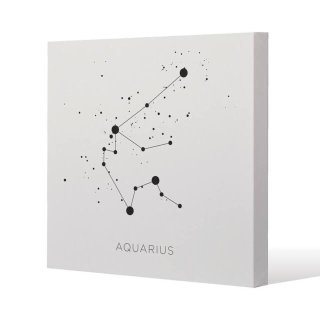 Benjamin Tate Design Star constellation zodiac aquarius (canvas) / 114 x 114 x 4cm in Natural - Size: 114 x 114 x 4 cm - image 1