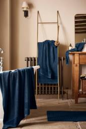CHRISTY 'Prism' Bold Luxury 100% Turkish Cotton Towels in Navy - thumbnail 1