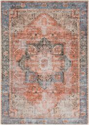 Livabliss Amelie-Washable Terracotta Traditionnal Vintage Boho Living Dining Rug - Size: 60 cm x 90 cm - thumbnail 2