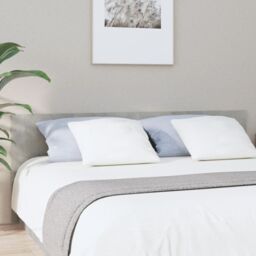 Berkfield Home Bed Headboard Concrete Grey 200x1.5x80 cm Engineered Wood - thumbnail 1