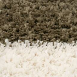 Kukoon Green Beige Shaggy Checkerboard Checked Living Room Area Rug - Size: 160 cm x 230 cm - thumbnail 7