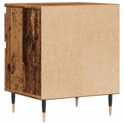 Berkfield Home Bedside Cabinet Old Wood 40x35x50 cm Engineered Wood in Brown - Size: 40 x 35 x 50 cm - thumbnail 7