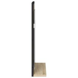 Berkfield Home Bathroom Mirror with Shelf Sonoma Oak 50x12x60 cm Engineered Wood in Brown - Size: 50 x 12 x 60 cm - thumbnail 6