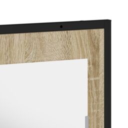 Berkfield Home Bathroom Mirror with Shelf Sonoma Oak 50x12x60 cm Engineered Wood in Brown - Size: 50 x 12 x 60 cm - thumbnail 8