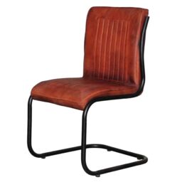 Wollaston Real Distress Leather Dining Chair (Set of 2) - thumbnail 1