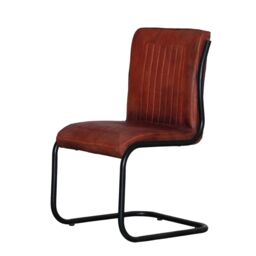 Wollaston Real Distress Leather Dining Chair (Set of 2) - thumbnail 4