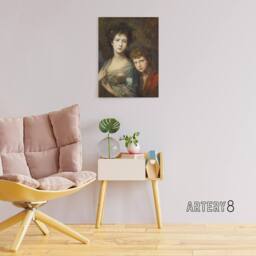 "Artery8 Gainsborough Elizabeth Thomas Linley Canvas Wall Art Print - Size: W18"" x H24""" - thumbnail 3