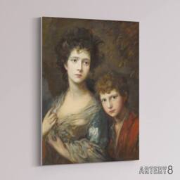 "Artery8 Gainsborough Elizabeth Thomas Linley Canvas Wall Art Print - Size: W18"" x H24""" - thumbnail 2