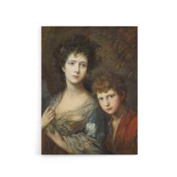 "Artery8 Gainsborough Elizabeth Thomas Linley Canvas Wall Art Print - Size: W18"" x H24""" - thumbnail 1