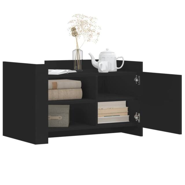 Berkfield Home Durable Coffee Table Black 80x50x50 cm Engineered Wood - Size: 80 x 50 x 50 cm - image 1