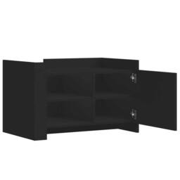 Berkfield Home Durable Coffee Table Black 80x50x50 cm Engineered Wood - Size: 80 x 50 x 50 cm - thumbnail 7