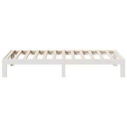 Berkfield Home Bed Frame without Mattress White 90x200 cm Solid Wood Pine - thumbnail 6