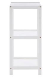 Orsina Dara 3 Tier Rustic Bathroom Shelf in White - thumbnail 3