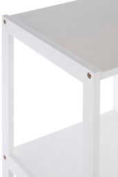 Orsina Dara 3 Tier Rustic Bathroom Shelf in White - thumbnail 4