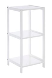 Orsina Dara 3 Tier Rustic Bathroom Shelf in White