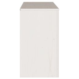 "Berkfield Home Sideboard ""DRAMMEN"" White 114x43x75, 5 cm Solid Wood Pine" - thumbnail 8