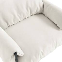 Lemon Pavilion Furniture Wardour Chair - House Weave/Metal - L86xW100xH83 cm - White/Black in White - thumbnail 5