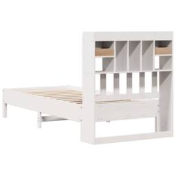 Berkfield Home Decorative Bookcase Bed without Mattress White 90x190 cm Single S - thumbnail 6