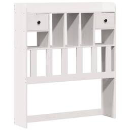 Berkfield Home Decorative Bookcase Bed without Mattress White 90x190 cm Single S - thumbnail 7