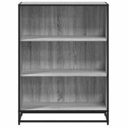 Berkfield Home Book Cabinet Grey Sonoma 80.5x35x107.5 cm Engineered Wood - thumbnail 4