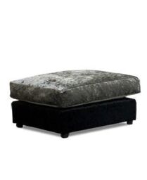 Furniture 786 Bella Crushed Velvet Footstool - thumbnail 1