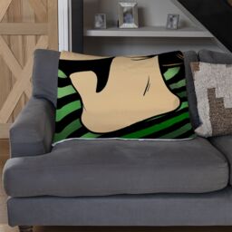 Benjamin Tate Design portrait of woman Designer Blanket in Natural - Size: 120 cm x 150 cm - thumbnail 2