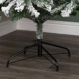 Samuel Alexander 7ft (2.1m) Snowy Imperial Pine Green Fir Christmas Tree with Metal Stand - thumbnail 7