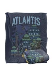 Warner Brothers Aquaman Officially Licensed Silky Touch Super Soft Throw Blanket 152 x 127 cm in White - thumbnail 2