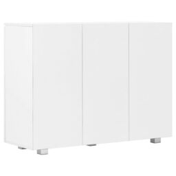 Berkfield Home Sideboard High Gloss White 107x35x76 cm - Size: 107 x 35 x 76 cm - thumbnail 5
