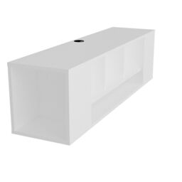 "Decorotika Paldi TV Stand for TVs up to 70"" in White" - thumbnail 3