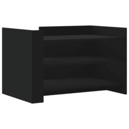 Berkfield Home Durable Coffee Table Black 80x50x50 cm Engineered Wood - Size: 80 x 50 x 50 cm - thumbnail 5