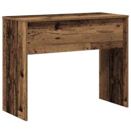 Berkfield Home Desk Old Wood 90x40x72 cm Engineered Wood in Brown - Size: 90 x 40 x 72 cm - thumbnail 6
