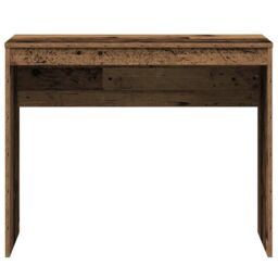 Berkfield Home Desk Old Wood 90x40x72 cm Engineered Wood in Brown - Size: 90 x 40 x 72 cm - thumbnail 4