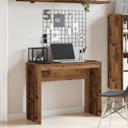 Berkfield Home Desk Old Wood 90x40x72 cm Engineered Wood in Brown - Size: 90 x 40 x 72 cm - thumbnail 2